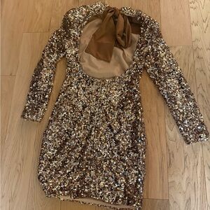 Sequin Gold Dress